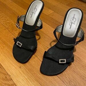 Chinese Laundry Black Heeled Sandals